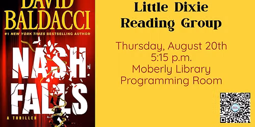 Little Dixie Reading Group - "Nash Falls" by David Baldacci