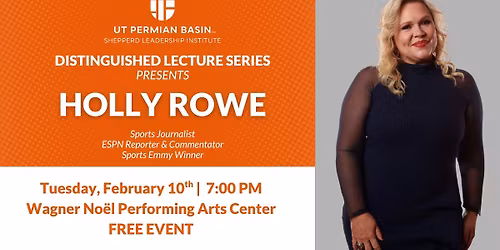 Distinguished Lecture Series presents Holly Rowe