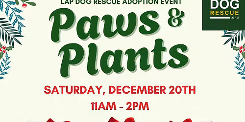 Paws and Plants Adoption Event hosted by Osuna Nursery.