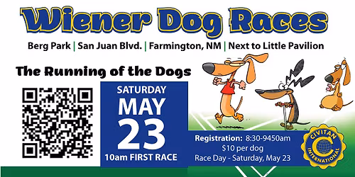Wiener Dog Races start at 10 AM