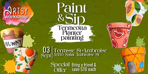 Paint & Sip | Terracotta Planter Edition