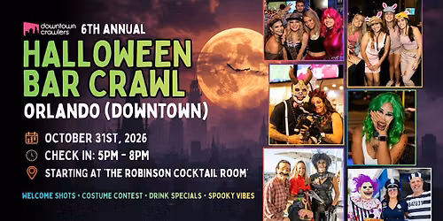 Halloween Bar Crawl 10\/31 - ORLANDO (Downtown)