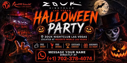 HALLOWEEN PARTY AT ZOUK NIGHTCLUB @RESORTS WORLD