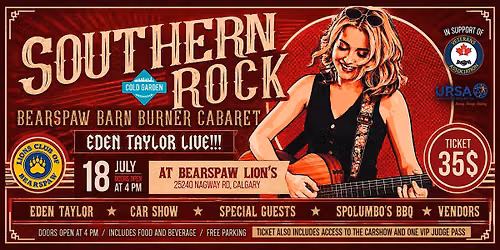 BEARSPAW BARN BURNER CABERET WITH EDEN TAYLOR GENERAL ADMISSION