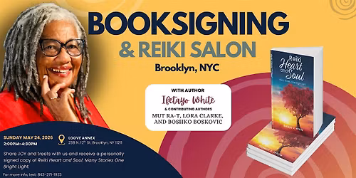 Booksigning and Reiki Salon