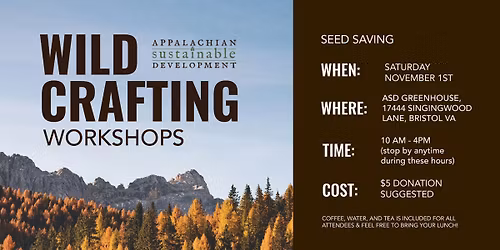 Wildcrafting Workshop #1: Seed Saving