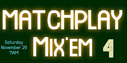 Matchplay Mix'Em 4 @ The Pinball Co-op
