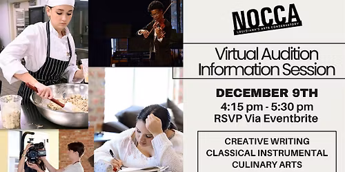 2026 - 2027 VIRTUAL Audition Information Session in MEDIA ARTS