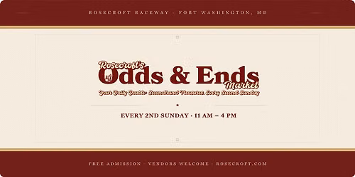 Rosecroft's Odds & Ends Market - September