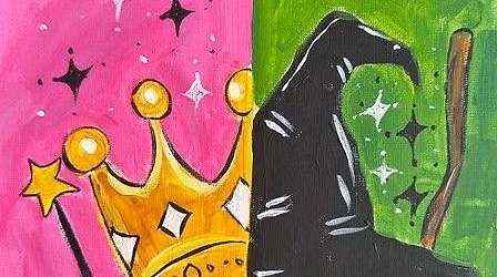 Full Wicked themed Canvas PAINT with Jen Special @ Express Your Talent $15