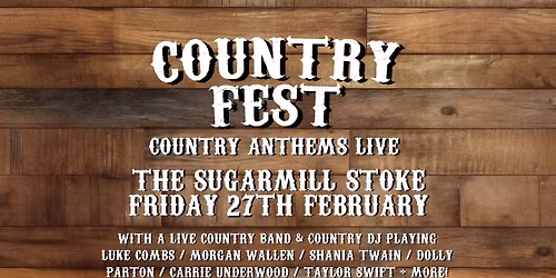 Country Fest - Country Anthems Live (Stoke)