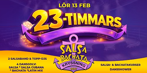 Salsa & Bachata Kryssning, 23-timmars dansfest till havs!