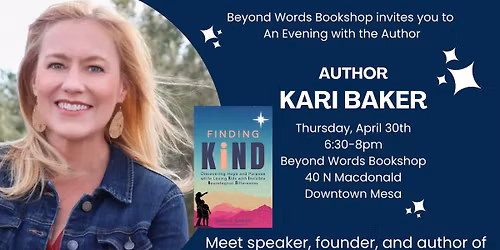Meet Kari Baker- An Evening with the Author