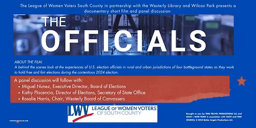 The Officials Screening: A Documentary short film and panel discussion