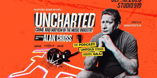 ALAN CROSS Presents UNCHARTED: Live in Victoria. September 10, 2026 @ Studio 919