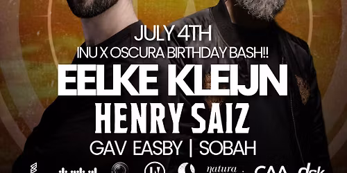 inU x OSCURA - B'Day BASH (Eelke Kleijn & Henry Saiz)