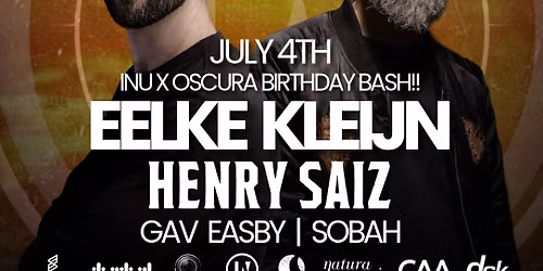 inU x OSCURA - B'Day BASH (Eelke Kleijn & Henry Saiz)