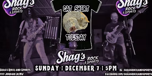 Cat Shirt Tuesday LIVE@Shag's