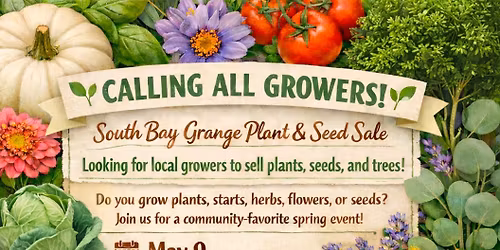 South Bay Grange Plant &Seed Sale