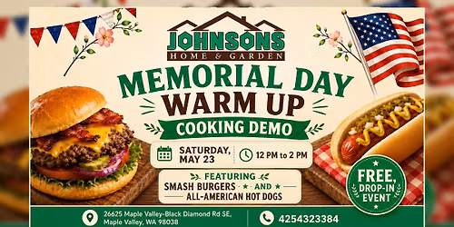 Memorial Day Warm Up Cooking Demo