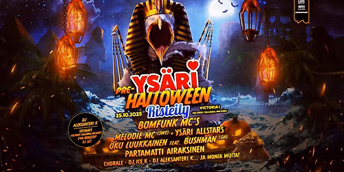 Ys\u00e4ri Pre-Halloween -risteily 25.10.2025 Victorialla Helsingist\u00e4