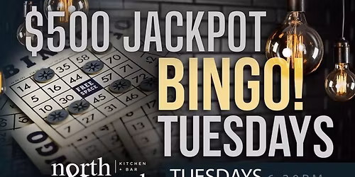$500 Jackpot Bingo Tuesday