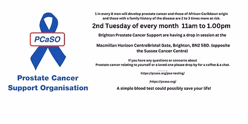 Drop in session at the MacMillan Horizon Centre, Brighton BN2 5BD