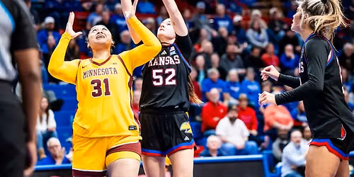 Kansas Jayhawks at Minnesota Golden Gophers Womens Basketball at The Barn by Blue Cross and Blue Shield of Minnesota