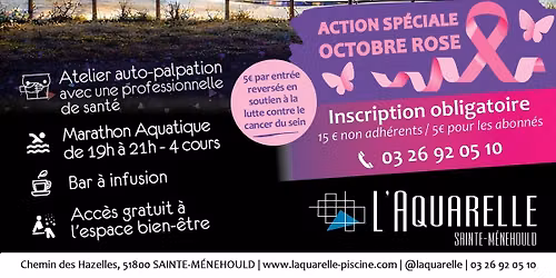AQUA BY NIGHT sp\u00e9cial Octobre Rose