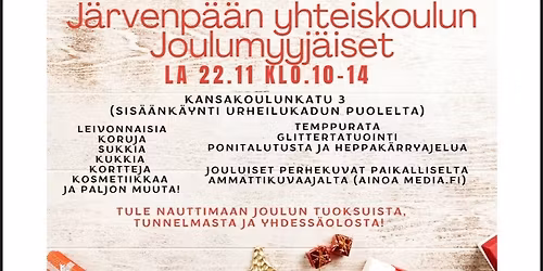 J\u00e4rvenp\u00e4\u00e4n yhteiskoulun joulumyyj\u00e4iset