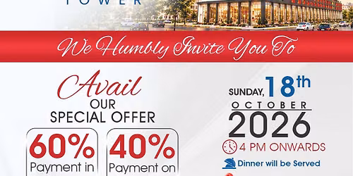 Grey Crest Tower - Exclusive 60\/40 Offer Launch & Dinner