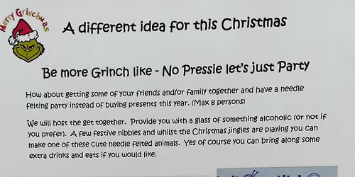 No pressie let\u2019s party workshop