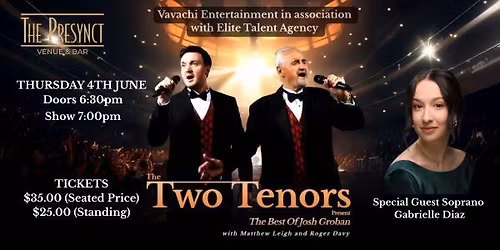 The Two Tenors featuring the Music of Josh Groban - Live Performance Recording