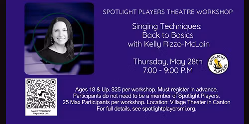 Singing Techniques Workshop: Back to Basics with Kelly Rizzo-McLain