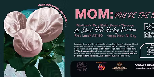 Mom: You're the Bomb! FREE Mother's Day Bath Bomb Class