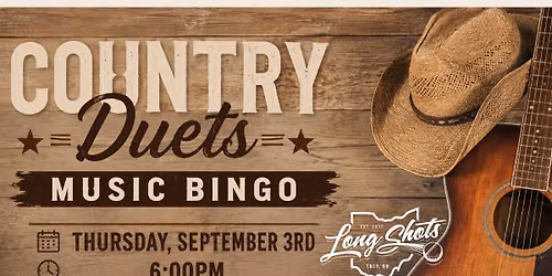 Country Duets Music BINGO! 