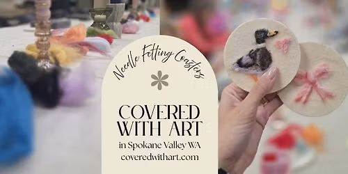 Needle Felting Coasters Workshop