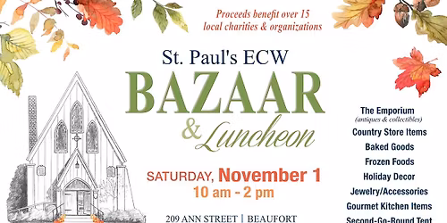 St. Paul's ECW Bazaar & Luncheon