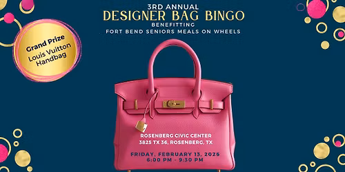 SAVE THE DATE! Designer Bag Bingo