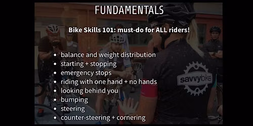 Bike Skills 101 -- Fundamental Bike Handling Skills