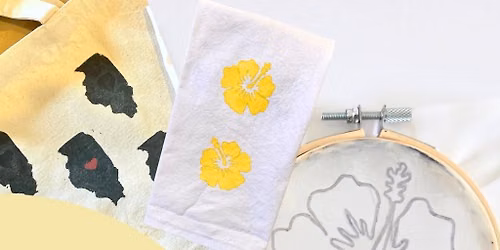 Hoop Screenprinting Tote Bag for Adults Workshop Saturday, June 27th 2:00pm-4:00 pm