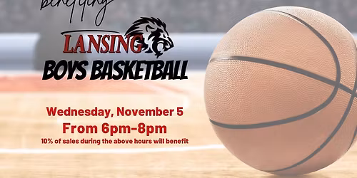 \ud83c\udf7d\ufe0f Dine to Donate - Lansing HS Boys Basketball \ud83e\udd81\ud83c\udfc0