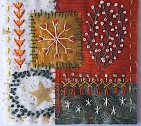 Upcycled Textiles: Embroidery stitching