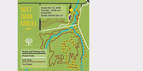 Soft Trail Stroll: Ewing Park Up 2, Down 4 Loop
