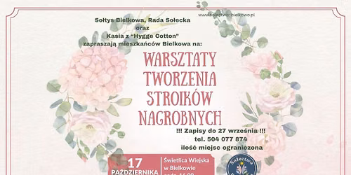 Warsztaty Tworzenia Stroik\u00f3w Nagrobnych
