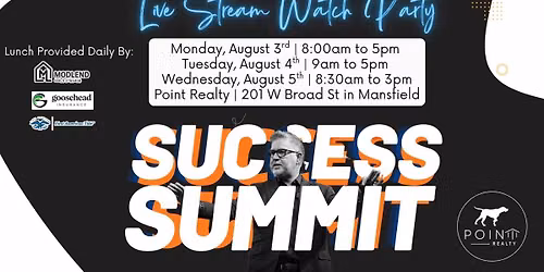 TOM FERRY SUCCESS SUMMIT LIVESTREAM WATCH PARTY