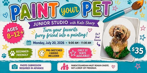 Paint Your Pet - Junior Studio with Kate Sharp