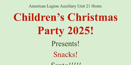 Kid\u2019s Christmas Party!