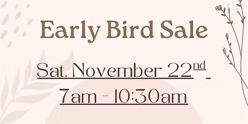Early Bird Sale 2025!