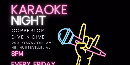 Friday Night Karaoke at Coppertop!